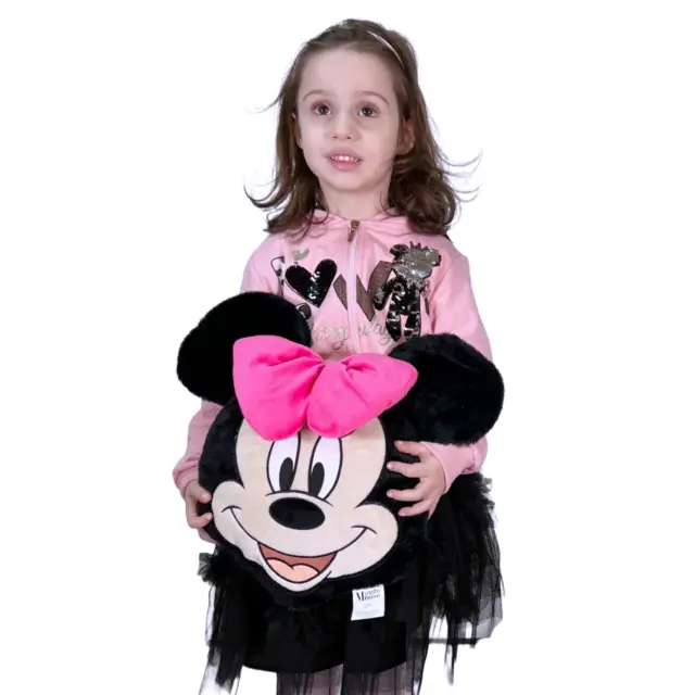 Coussin Peluche Minnie Profilé De 35x40cm Décoratif Enfants Canapé-lit Disney 2