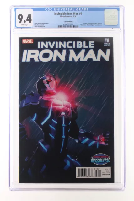 Invincible Iron Man #9 - Marvel 2016 CGC 9.4 1st full Appearance of Riri William