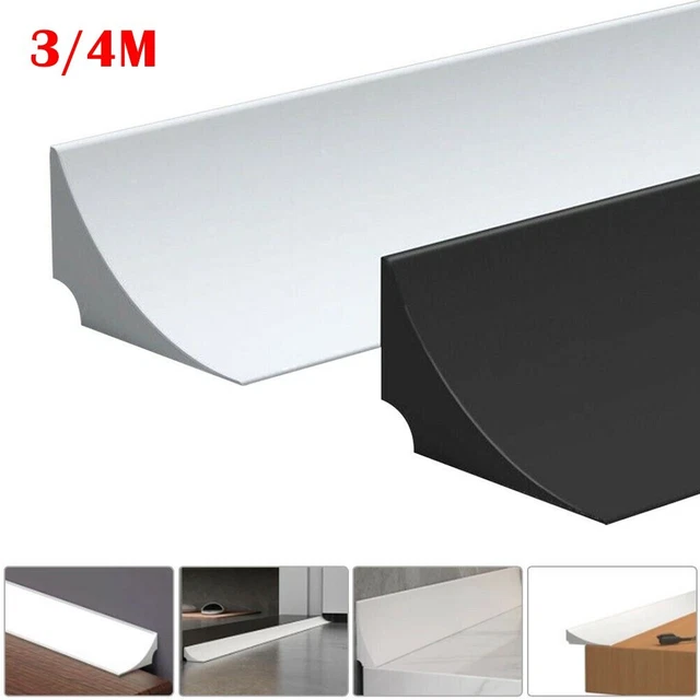 Barrera de agua baños flexibles en blanco/negro para duchas sin rizos cocinas