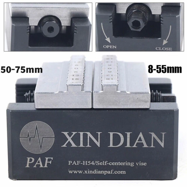 8-55mm/50-75mm 70Nm Self centering vise CNC Vise Electrode Fixture MachiningTool