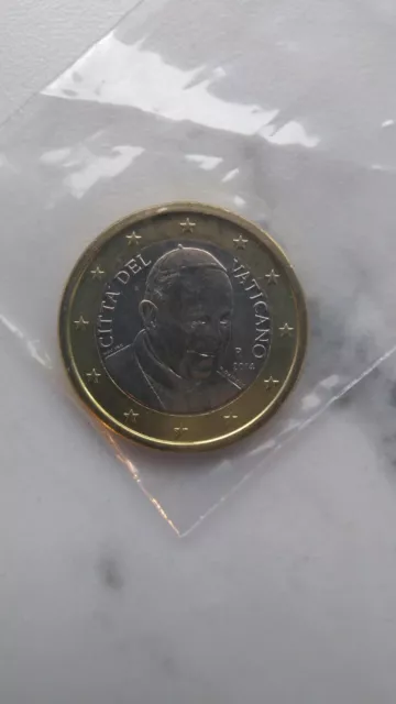 1 Euro Kursmünze Vatikan 2014