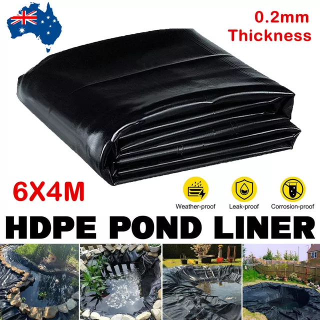 6X4M Durable Pond Liner Waterproof Strong Quality Pools Underlayment Membrane