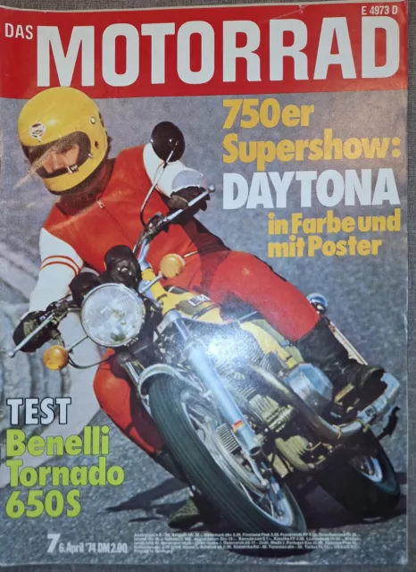 das Motorrad 1974 Heft 7   /   Test: Benelli Tornado 650 S