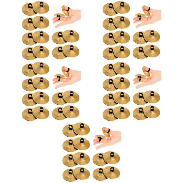 50 Pcs Messing Finger Becken Kind Fingerbecken Für Den Bauchtanz