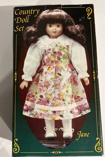 Vintage Porcelain Doll Country Doll Set Jane And Sarah Blonde Baronet Guild