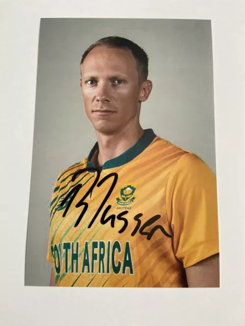 Rassie van der Dussen - SOUTH AFRICA CRICKET SIGNED 6X4 PHOTO