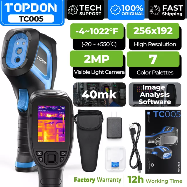 TOPDON TC005 256x192 Handheld IR Thermal Imaging Camera Infrared Camera-20-550°C