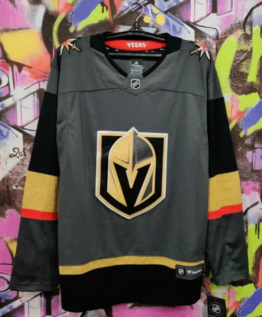Men's Fanatics Branded Black Vegas Golden Knights #1 Dad Long Sleeve T-Shirt Size: Large