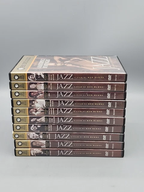 10 DVD BOX Set Jazz: A Film By Ken Burns 2000 PBS Gold