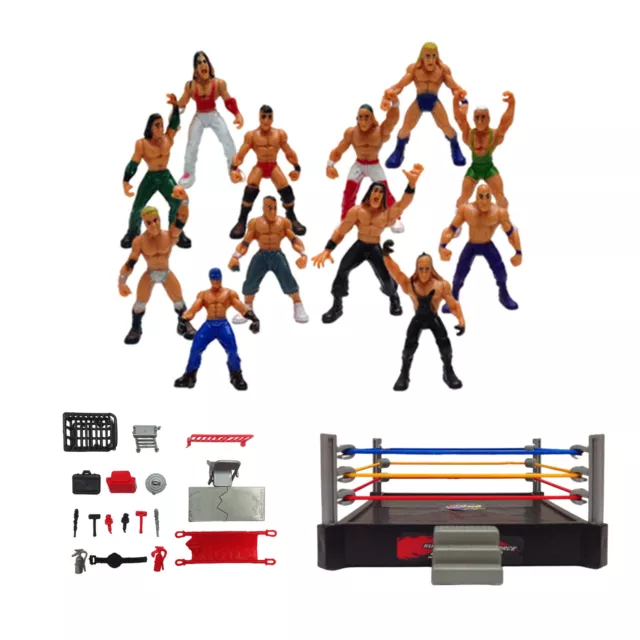 Mini Wrestling Toys Wrestling Toy Set Figure Playset Wrestlers Warriors Toys