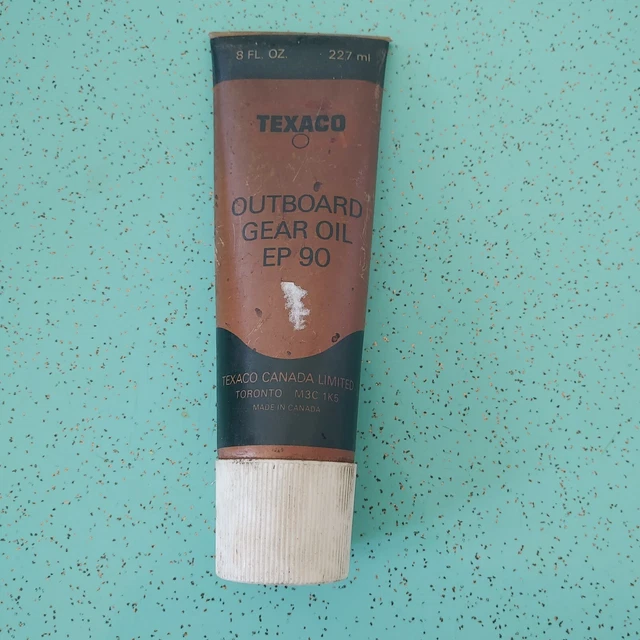 TEXACO CANADA OUTBOARD Gear Oil EP 90 Tube Lubricant Old Vintage 13.49