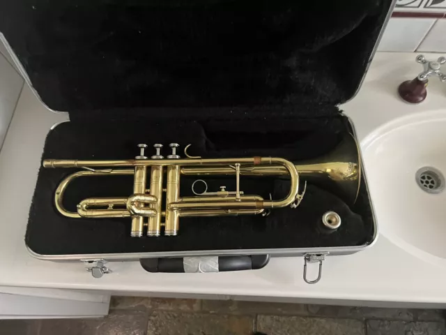 trumpet in case - Sold As Is Untested Assumed Not Working