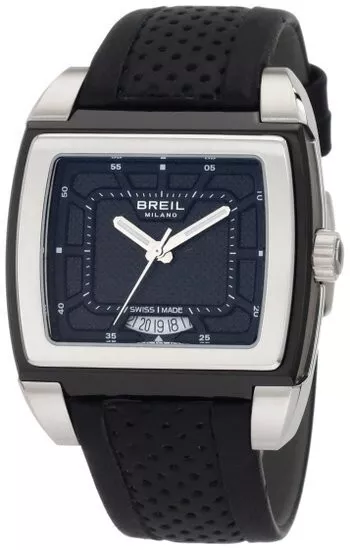 orologio BREIL Milano SCONTO 70% uomo movimento svizzero quadrato f. nero BW0578