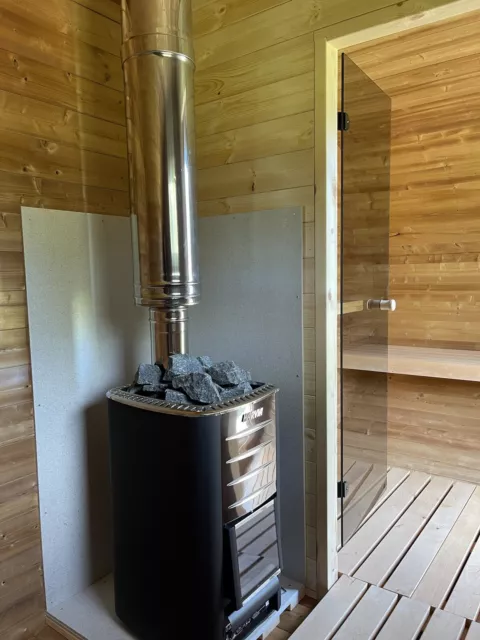 Outdoor  Sauna  Garden Sauna Oval sauna spa electric wood burning stove 2