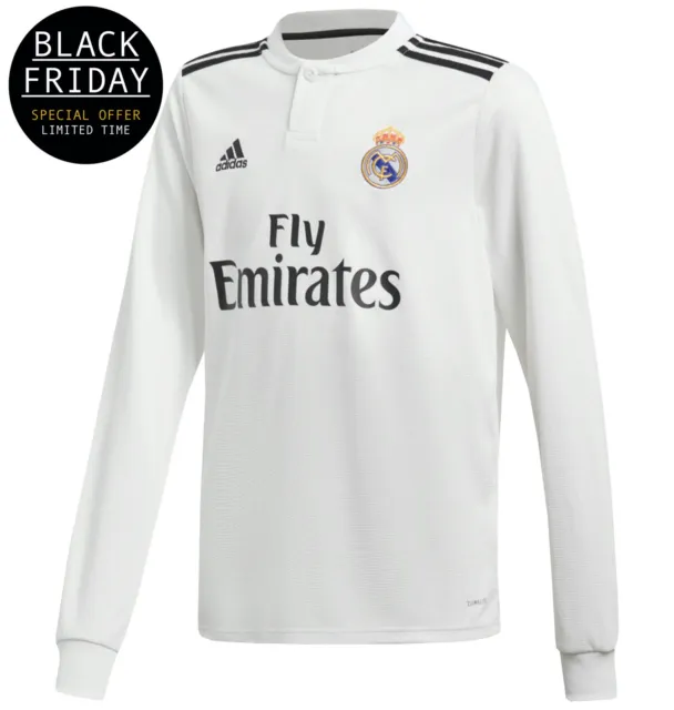 Maglietta Adidas Real Madrid Home Giovani - Maniche Lunghe Bambini/Ragazzi - Black Friday