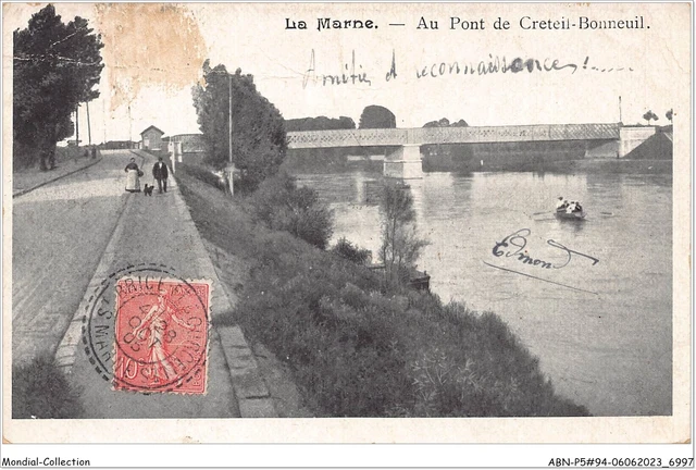 ABNP5-94-0427 - la marne - au pont de CRETEIL-BONNEUIL