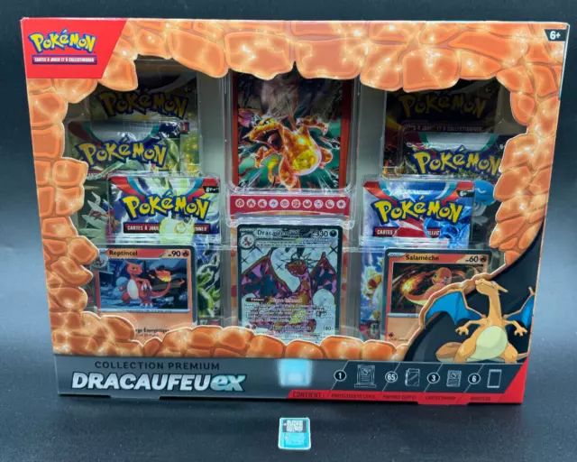Pokémon – Cartes Pokémon – Coffret Collection Premium : Dracaufeu Ex –  PifuToys