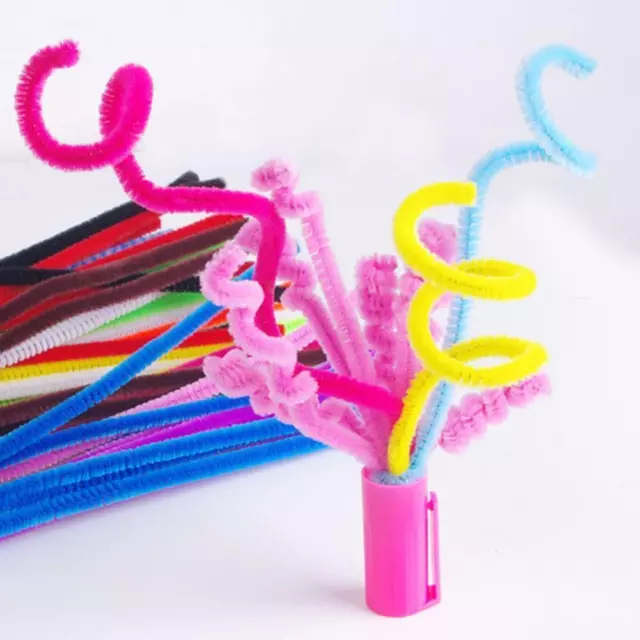 The Crafts Outlet Chenille Sparkly Stems, Pipe Cleaner, 12-in 30-cm, 10-pc, Mixed Pack