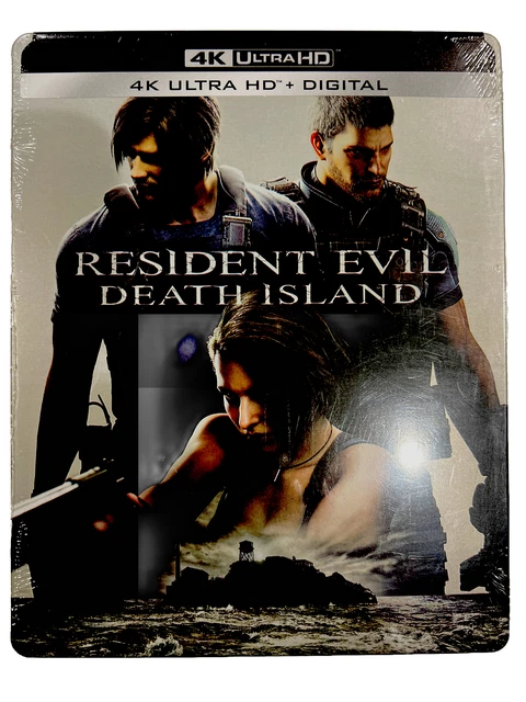 RESIDENT EVIL: DEATH Island Steelbook (4K Ultra HD + Digital) New