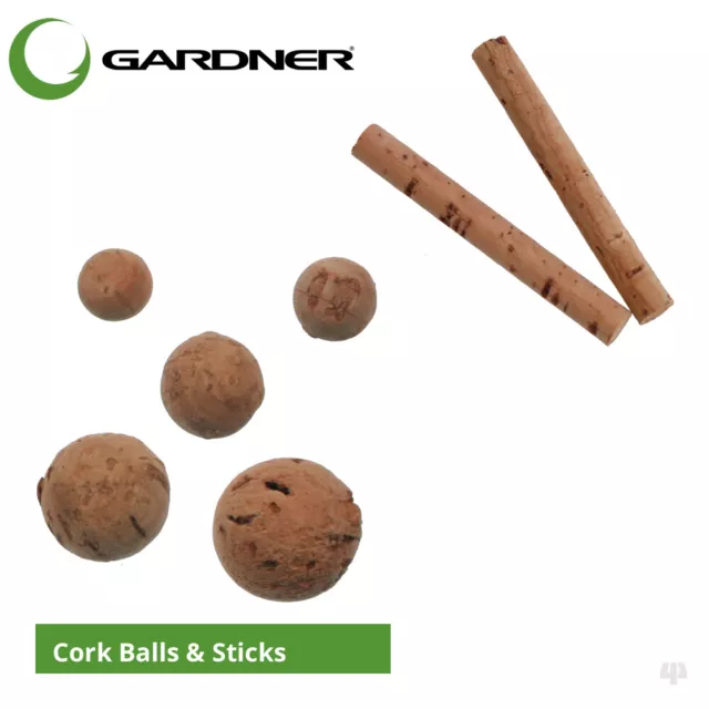 Gardner Tackle Cork Balls & Sticks - Carp Bream Barbel Pike Coarse Fishing Baits