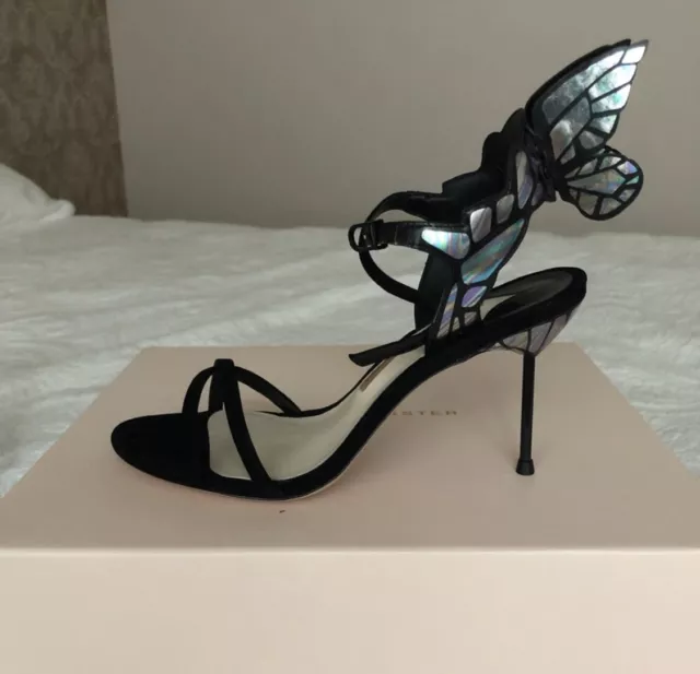 SALE! NWT SOPHIA WEBSTER Chihara Butterfly Wing Ankle-Wrap Size 37