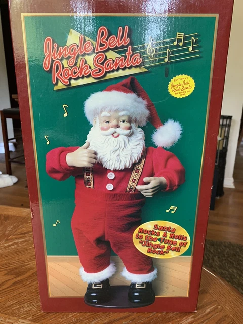 Rock Santa Collectibles Jingle Bell Rock Animated Santa Claus. Great Condition