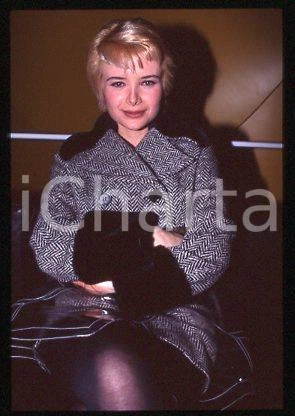 Sonia CASSIANI - ITALY Portrait of TV Host SHOW 1994 ca * 35 mm vintage slide 17