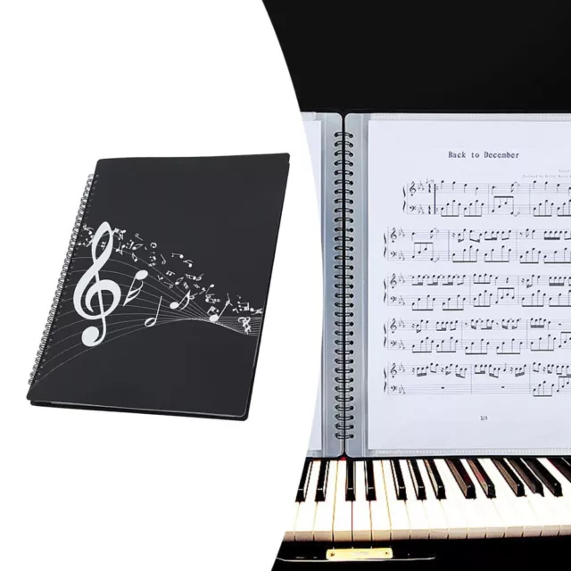 Dossier de Musique, Classeur Partitions Piano A4 Étanche 60 Pochettes (120  Pages), Chemises pour Partitions, Dossier de Rangement pour Partitions