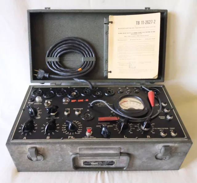 Signal Corps I-177A Tube Tester - Made by Hickok!