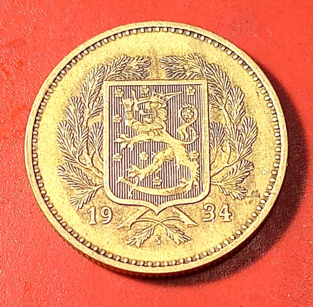 *Finland * 10 markkaa 1934 *  Aluminum-Bronze - * Cond- EF*