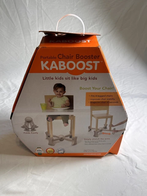 KABOOST Booster Seat for Dining Table, Natural – Goes Under The Chair – Portable