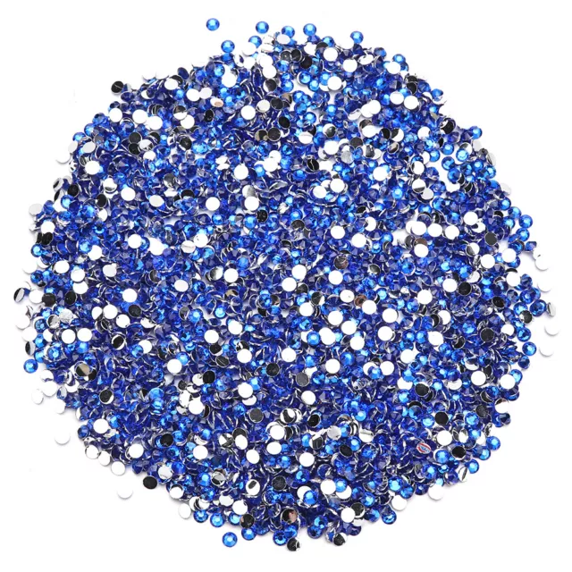 Prosperveil 30 g 4 mm Kristall flache Rückseite Strasssteine Strass Steine Rund