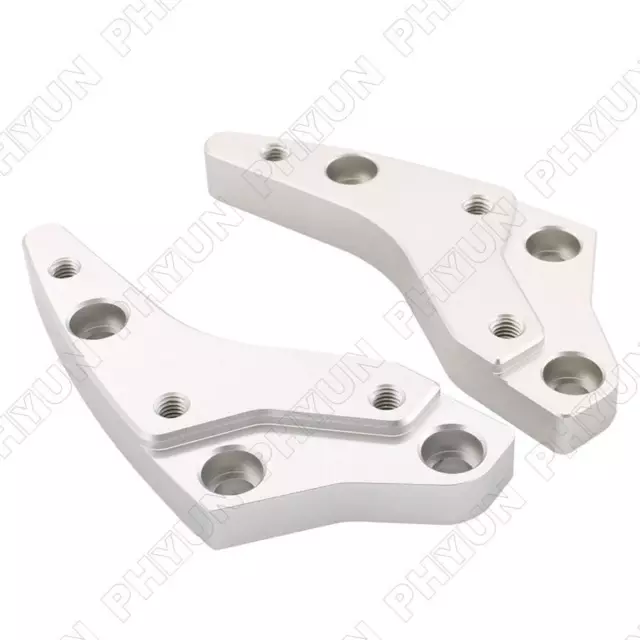 2 Pcs Silver 18mm CNC Handlebar Riser For BMW K1600GT K1600GTL 2012-19 Anti-Rust 3