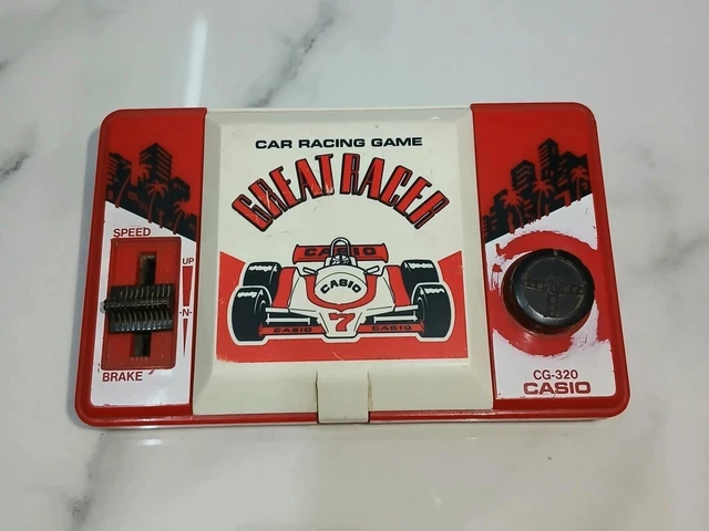 CASIO CAR RACING Game Great Racer CG-320 Vintage 1984 EUR