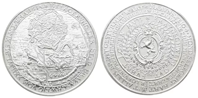 Silbermedaille (1000) 1974 Taler Braunschweig 1615 Silber Münze Coin