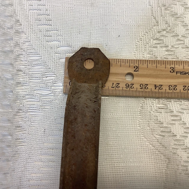 Vintage Rusty Barn Door Handle SET of 4 Garden Art Primitive Steampunk 6