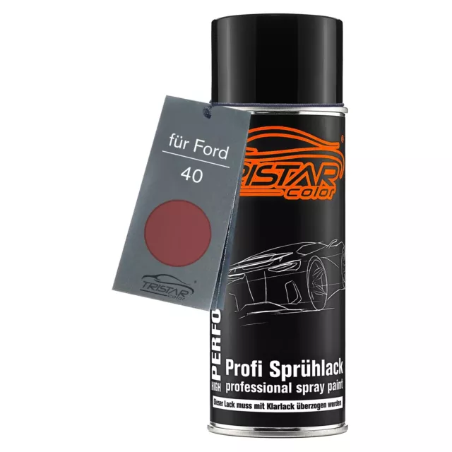 Autolack Spraydose für Ford 40 Flambeau Red Metallic Basislack Sprühdose 400ml