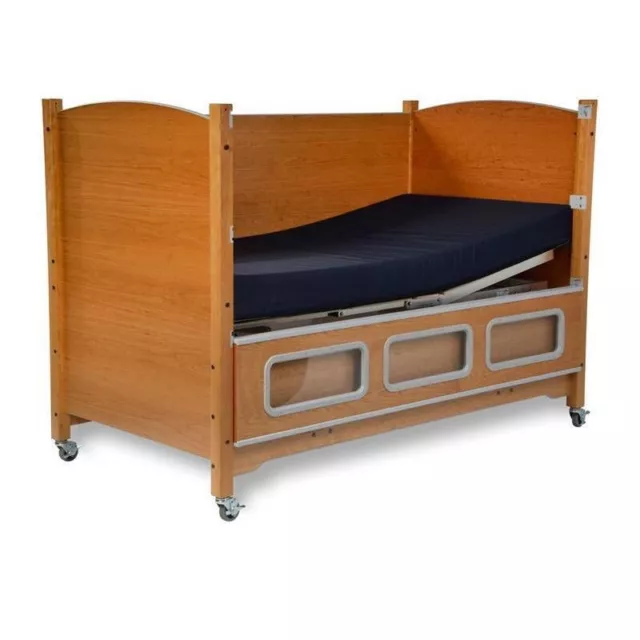 SleepSafe Manual Hi -Low, Purple color, Twin Size Medical Safety Bed hospital