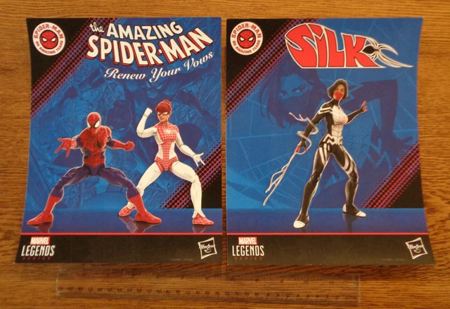 SDCC 2022 Marvel Legends POSTER LOT Amazing Spider-Man & Silk Hasbro art print