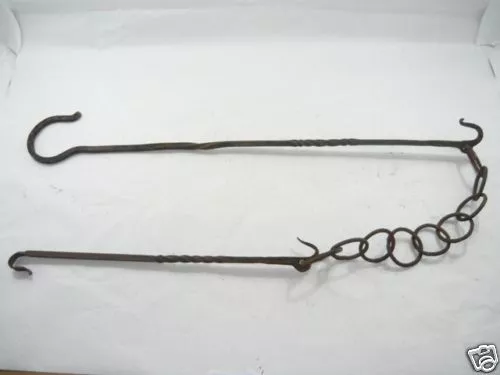 Catena per Camino Caminetto in ferro battuto inizi '900