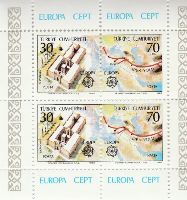 Türkei 11- 1982 - EU Block 21 - 2600/2601 - Postfr.