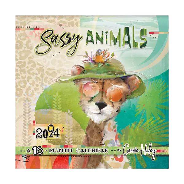 TRENDS INTERNATIONAL SASSY Animals by Connie Haley 2024 12 x 12 Wall