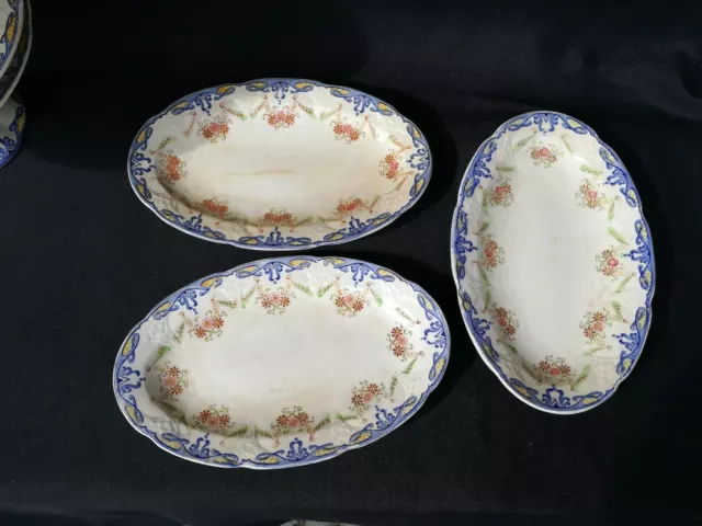 Service Ancien Longwy/vaisselle Longwy/Ceramique francaise/old French ceramic 9