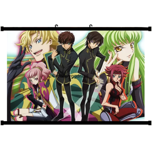 Anime Poster Code Geass CC Lelouch HD Wall Scroll Poster Home Decor 60x40cm  Hot