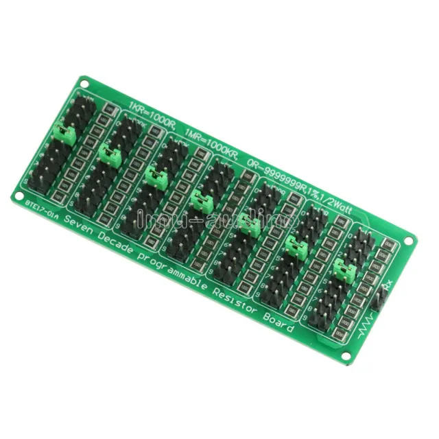 Seven Decade Resistore Programmabile 1R - 99999R Scheda Step 1R 1% 1/2 Watt 3