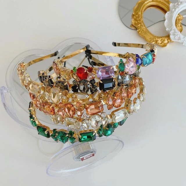 Baroque Embellished Headband Hairband Jewelled Hair Band Accessories Crown Prom