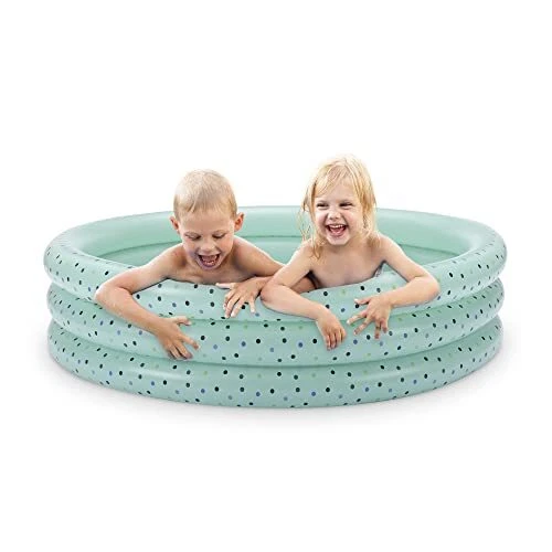 Piscine Gonflable Navaris – Ronde 130x25 Cm – Pataugeoire Bébé Et Enfant – Jardin, Terrasse, Balcon