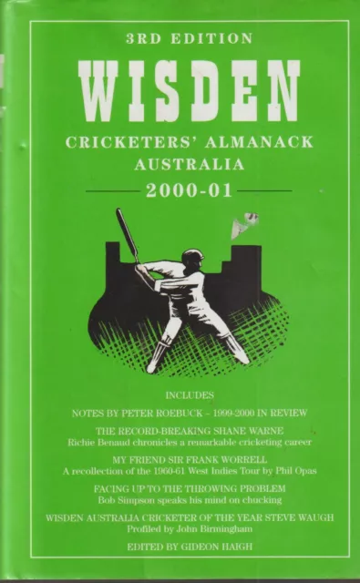 Wisden Cricketers' Almanack Australia 200-01 (3rd Edition)