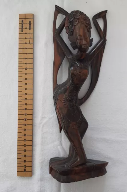 Hand Carved Wooden Dancer Figure - Believed to be South East Asian