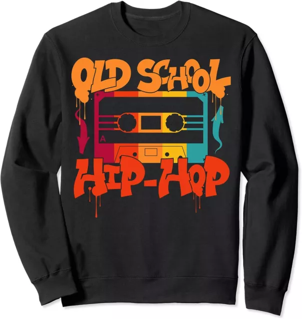 Retro Old School Hip Hop 80s 90s Graffiti Cassette Unisex Crewneck Sweatshirt